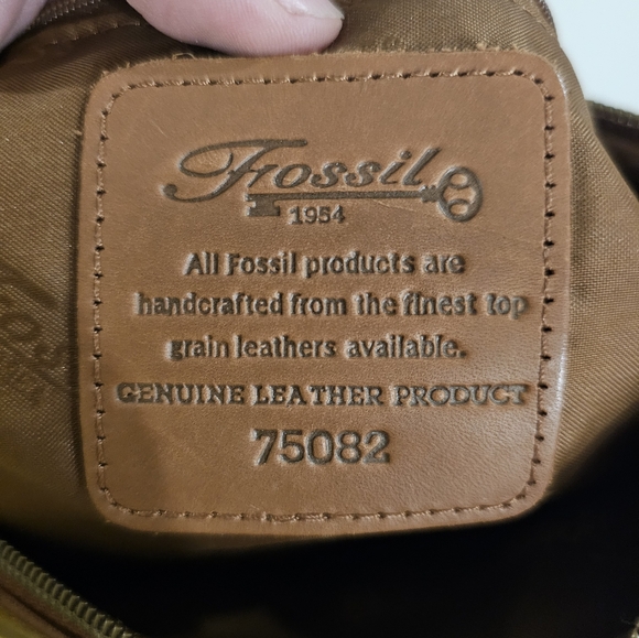 Fossil Brown Leather Shoulder Bag - Picture 5 of 7